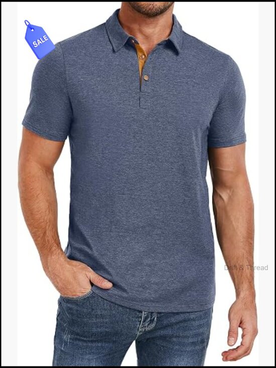Other - Men's Short Sleeve Polo Shirts Performance Cotton Golf Tops